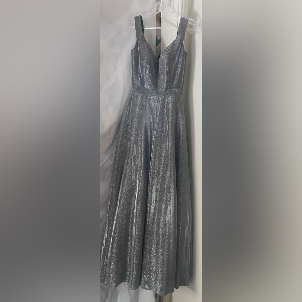 Fiesta Fashion Silver Maxi Dress size X-Small